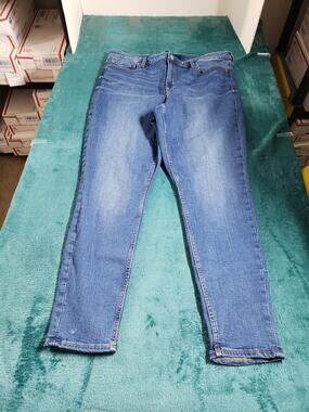Gap Jeans Size 18 Womens Blue Stretch Pants Ladies High Rise Universal Jegging